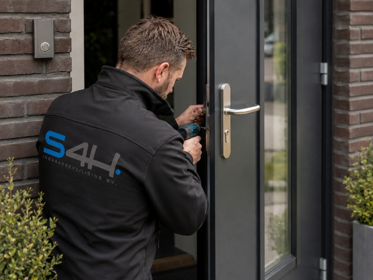 Installatie hang- en sluitwerk aan voordeur door S4H-monteur